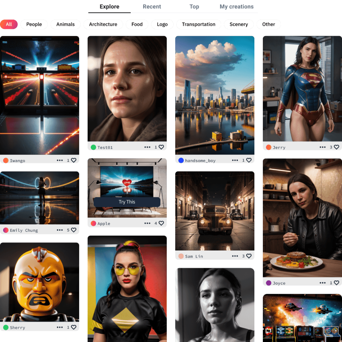 Explore Top Creative Inspirations with the AI Images Gallery