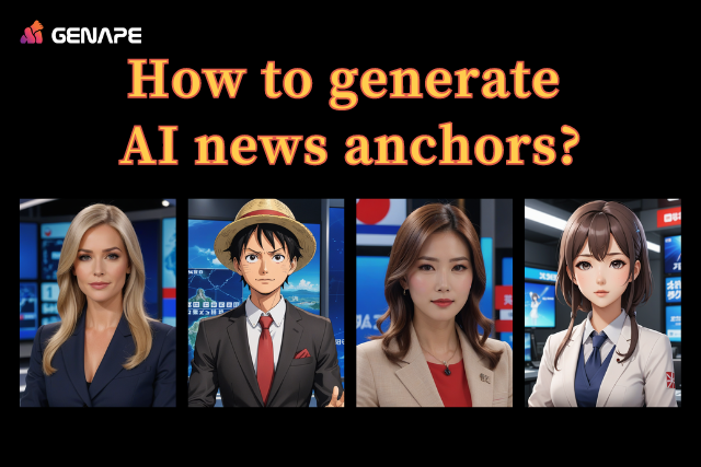 The AI news anchor goes online. How to generate AI anchors? - GenApe AI